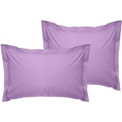 Nuit Des Rêves Luksusowa poszewka na poduszkę Oxford (2 sztuki), liliowa, 80 x 80 + 5 cm 100% Cotton Ranforce, 155 nitek zamknięcie kopertowe, można prać w pralce w 30°C Nuit Des Rêves Luksusowa poszewka na poduszkę Oxford (2 sztuki), liliowa, 80 x 80 + 5 cm 100% Cotton Ranforce, 155 nitek zamknięcie kopertowe, można prać w pralce w 30°C