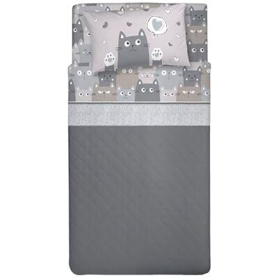 PENSIERI DELICATI Komplet pościeli jednoosobowej 100% bawełna, prześcieradło na łóżko jednoosobowe 90 x 200 cm, z prześcieradłem wierzchnim i 1 poszewką na poduszkę, wyprodukowano we Włoszech, wzór PENSIERI DELICATI Komplet pościeli jednoosobowej 100% bawełna, prześcieradło na łóżko jednoosobowe 90 x 200 cm, z prześcieradłem wierzchnim i 1 poszewką na poduszkę, wyprodukowano we Włoszech, wzór