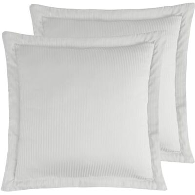 Sensei La Maison du Coton Sensei La Maison du Cotton 2 poszewki na poduszki w paski z satyny bawełnianej 120 splotów Wersalskich Sensei La Maison du Coton Sensei La Maison du Cotton 2 poszewki na poduszki w paski z satyny bawełnianej 120 splotów Wersalskich