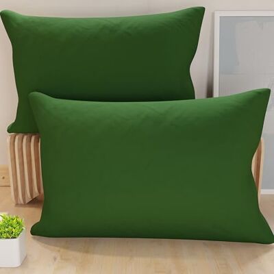 PETTI Artigiani Italiani Para poszewek na poduszki z mikrofibry 70 x 50 cm, poduszka do sypialni, sofa, zestaw 2 poszewek na poduszki, jednolity kolor oliwkowy zielony PETTI Artigiani Italiani Para poszewek na poduszki z mikrofibry 70 x 50 cm, poduszka do sypialni, sofa, zestaw 2 poszewek na poduszki, jednolity kolor oliwkowy zielony