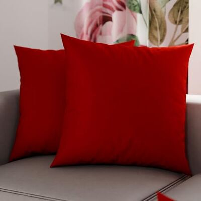 PETTI Artigiani Italiani Para poszewek na poduszki 50 x 50 cm z mikrofibry, poduszka do sypialni, sofa, zestaw 2 poszewek na poduszki, jednolity kolor bordowy, 100% wyprodukowano we Włoszech PETTI Artigiani Italiani Para poszewek na poduszki 50 x 50 cm z mikrofibry, poduszka do sypialni, sofa, zestaw 2 poszewek na poduszki, jednolity kolor bordowy, 100% wyprodukowano we Włoszech
