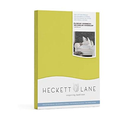 Heckett Lane Poszewka na poduszkę z perkalu, 100% bawełna perkalowa, zielona oaza, 40 x 80 cm, 1,0 sztuk Heckett Lane Poszewka na poduszkę z perkalu, 100% bawełna perkalowa, zielona oaza, 40 x 80 cm, 1,0 sztuk