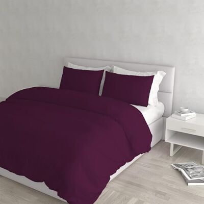 Italian Bed Linen PARURE ELEGANT POKŁADKI, Śliwka, Podwójny Italian Bed Linen PARURE ELEGANT POKŁADKI, Śliwka, Podwójny