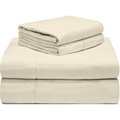 Celeste Home Zestaw prześcieradeł, kość słoniowa, king Celeste Home Zestaw prześcieradeł, kość słoniowa, king