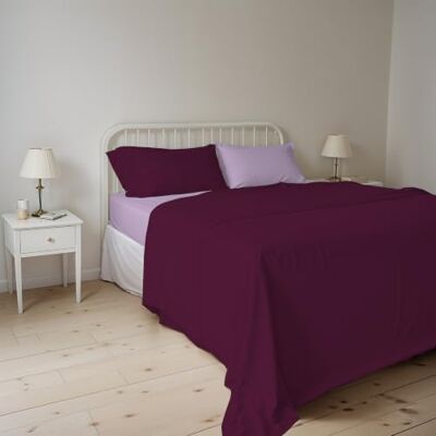 Italian Bed Linen MB HOME ITALY Zestaw pościeli MB Home Supreme, liliowy/śliwkowy, łóżko podwójne Italian Bed Linen MB HOME ITALY Zestaw pościeli MB Home Supreme, liliowy/śliwkowy, łóżko podwójne