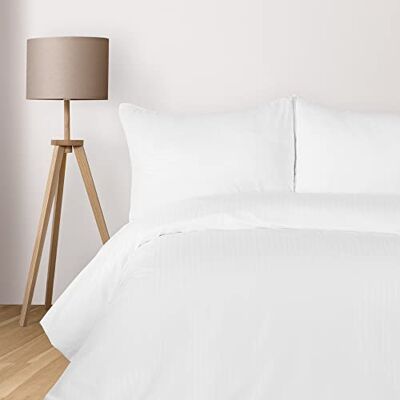 Komfortec Pościel Deluxe 135x200 z poszewką, 2-częściowy zestaw mikrofibrów z zamkiem, miękka, biała Komfortec Pościel Deluxe 135x200 z poszewką, 2-częściowy zestaw mikrofibrów z zamkiem, miękka, biała
