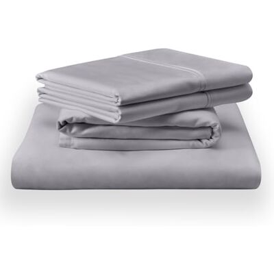 TEMPUR-PEDIC TEMPUR Klasyczny zestaw pościeli bawełnianej Cool Grey King TEMPUR-PEDIC TEMPUR Klasyczny zestaw pościeli bawełnianej Cool Grey King