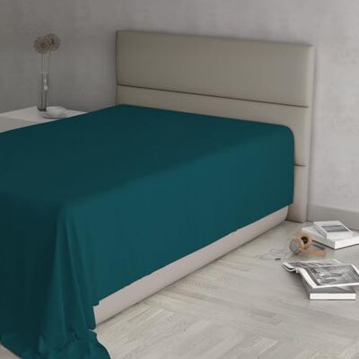 Italian Bed Linen Prześcieradło wierzchnie, MAX COLOR, 100% bawełna, jednolity kolor, zielony nafta, pojedyncze 150 x 300 cm Italian Bed Linen Prześcieradło wierzchnie, MAX COLOR, 100% bawełna, jednolity kolor, zielony nafta, pojedyncze 150 x 300 cm