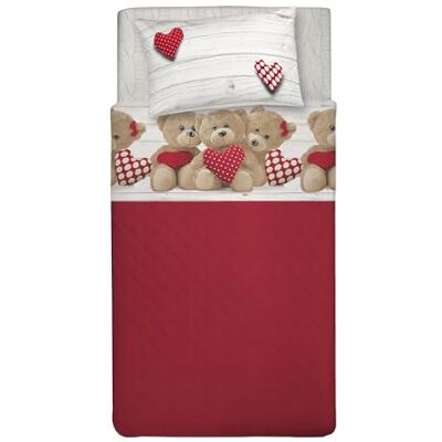 PENSIERI DELICATI Komplet pościeli jednoosobowej 100% bawełna, komplet pościeli na łóżko jednoosobowe 90 x 200 cm, z prześcieradłem wierzchnim i 1 poszewką na poduszkę, wyprodukowano we Włoszech, wzór PENSIERI DELICATI Komplet pościeli jednoosobowej 100% bawełna, komplet pościeli na łóżko jednoosobowe 90 x 200 cm, z prześcieradłem wierzchnim i 1 poszewką na poduszkę, wyprodukowano we Włoszech, wzór