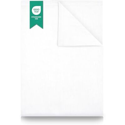 GREEN MARK Textilien ® GMT-WSB-01 Prześcieradło 100% Tkana Bawełna, Białe, 250 x 150 cm GREEN MARK Textilien ® GMT-WSB-01 Prześcieradło 100% Tkana Bawełna, Białe, 250 x 150 cm