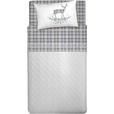 PENSIERI DELICATI Komplet pościeli jednoosobowej/flanelowy, 100% ciepła i miękka bawełna, komplet pościeli 1 łóżko queen size 90 x 200 cm, z prześcieradłem spodem, na górze i 1 poszewka na poduszkę, PENSIERI DELICATI Komplet pościeli jednoosobowej/flanelowy, 100% ciepła i miękka bawełna, komplet pościeli 1 łóżko queen size 90 x 200 cm, z prześcieradłem spodem, na górze i 1 poszewka na poduszkę,