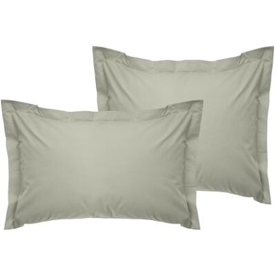 Nuit Des Rêves Luksusowa poszewka na poduszkę Oxford (2 sztuki), zielona, 80 x 80 + 5 cm 100% Cotton Ranforce, 155 nitek kopertowe zamknięcie, można prać w pralce w 30°C Nuit Des Rêves Luksusowa poszewka na poduszkę Oxford (2 sztuki), zielona, 80 x 80 + 5 cm 100% Cotton Ranforce, 155 nitek kopertowe zamknięcie, można prać w pralce w 30°C