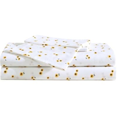 Bauer Zestaw prześcieradeł, bawełniana pościel perkalowa z pasującymi poszewkami na poduszki, wyraźna i oddychająca, liczba wątków 200, Classic Comfort Essentials (słonecznikowy żółty, pełny) Bauer Zestaw prześcieradeł, bawełniana pościel perkalowa z pasującymi poszewkami na poduszki, wyraźna i oddychająca, liczba wątków 200, Classic Comfort Essentials (słonecznikowy żółty, pełny)