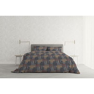 Italian Bed Linen MB Home Italy, Parure Pokrywa puchowa "Athena", Adana Szary, Dwuosobowy Italian Bed Linen MB Home Italy, Parure Pokrywa puchowa "Athena", Adana Szary, Dwuosobowy