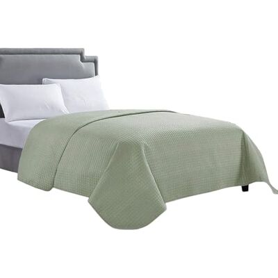 HollyHOME Luksusowa kratka, super miękka, solidna pojedyncza pinsoniczna, pikowana kołdra, narzuta na łóżko, 218 cm x 244 cm, szałwia, pełna/Queen HollyHOME Luksusowa kratka, super miękka, solidna pojedyncza pinsoniczna, pikowana kołdra, narzuta na łóżko, 218 cm x 244 cm, szałwia, pełna/Queen
