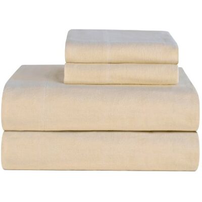 Celeste Home Ultra miękki zestaw pościeli flanelowych z poszewką na poduszkę, King, kremowy Celeste Home Ultra miękki zestaw pościeli flanelowych z poszewką na poduszkę, King, kremowy