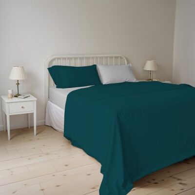 Italian Bed Linen Komplet pościeli na łóżko dwuosobowe w kolorze naturalnym, 100% bawełna, wyprodukowano we Włoszech, prześcieradło wierzchnie z gumką, prześcieradło wierzchnie 240 x 300 cm i poszewki na poduszki z Italian Bed Linen Komplet pościeli na łóżko dwuosobowe w kolorze naturalnym, 100% bawełna, wyprodukowano we Włoszech, prześcieradło wierzchnie z gumką, prześcieradło wierzchnie 240 x 300 cm i poszewki na poduszki z