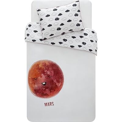Hibboux 80 x 80 Cosmic Mars Baby Duvet Cover Set Hibboux 80 x 80 Cosmic Mars Baby Duvet Cover Set
