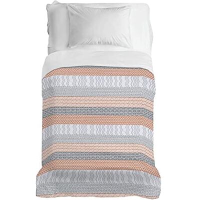 PENSIERI DELICATI Narzuta 170 x 280 cm, 100% bawełna Pique pojedynczy ręcznik, idealny jako ręcznik dekoracyjny, 1-osobowy koc, wzór Aztec Orange, 100% Made in Italy PENSIERI DELICATI Narzuta 170 x 280 cm, 100% bawełna Pique pojedynczy ręcznik, idealny jako ręcznik dekoracyjny, 1-osobowy koc, wzór Aztec Orange, 100% Made in Italy