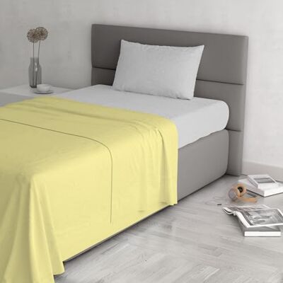 Italian Bed Linen TRENDY CHIC Pełne łóżko 100% Bawełna wykonana we Włoszech, Plac i Pół, Żółty Italian Bed Linen TRENDY CHIC Pełne łóżko 100% Bawełna wykonana we Włoszech, Plac i Pół, Żółty