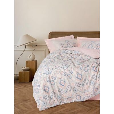 Nuit Des Rêves Elegancki zestaw poszewek na kołdrę Salmon Ranforce (200 x 200 cm), 100% bawełna, w zestawie 2 poszewki na poduszki (80 x 80 cm), możliwość prania w pralce, zapięcie na guziki Nuit Des Rêves Elegancki zestaw poszewek na kołdrę Salmon Ranforce (200 x 200 cm), 100% bawełna, w zestawie 2 poszewki na poduszki (80 x 80 cm), możliwość prania w pralce, zapięcie na guziki