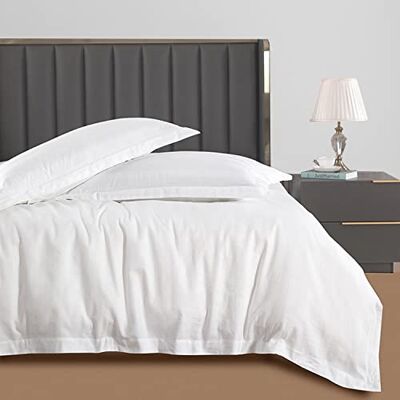 VEJESIME Duvet Cover Set, 3 Sided Zipper, 100% Cotton Duvet Cover 3 Pieces with one Duvet Cover,Two Pillowcase, Triple-Zip System for Simple Changing (King (U.S. Standard)) VEJESIME Duvet Cover Set, 3 Sided Zipper, 100% Cotton Duvet Cover 3 Pieces with one Duvet Cover,Two Pillowcase, Triple-Zip System for Simple Changing (King (U.S. Standard))