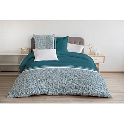 HOME LINGE PASSION Poszwa na kołdrę, 3-częściowy, 100% bawełna, 57 nici/cm², 240 x 260 cm, Tick-Safin Celadon HOME LINGE PASSION Poszwa na kołdrę, 3-częściowy, 100% bawełna, 57 nici/cm², 240 x 260 cm, Tick-Safin Celadon