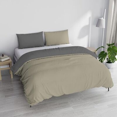 Italian Bed Linen Zestaw pościeli "Natural Colour", Podwójny, Brązowy/Szary Italian Bed Linen Zestaw pościeli "Natural Colour", Podwójny, Brązowy/Szary