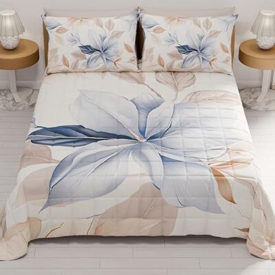 PETTI Artigiani Italiani Narzuta jednoosobowa, letnia 170 x 260 cm, 100 g/m², dwustronna kołdra na łóżko pojedyncze, sprężyna, lekka kołdra, kwiatowa 164, 100% Made in Italy PETTI Artigiani Italiani Narzuta jednoosobowa, letnia 170 x 260 cm, 100 g/m², dwustronna kołdra na łóżko pojedyncze, sprężyna, lekka kołdra, kwiatowa 164, 100% Made in Italy
