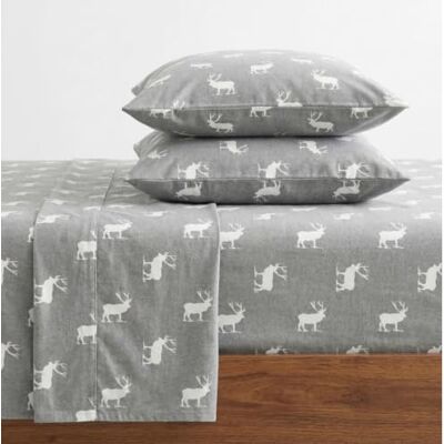 Bauer pościel flanelowa Hütte King szara Bauer pościel flanelowa Hütte King szara