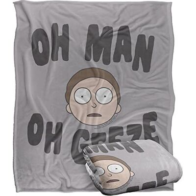 LOGOVISION RICK AND MORTY Silky Touch super miękki koc narzuta, 152 x 127 cm LOGOVISION RICK AND MORTY Silky Touch super miękki koc narzuta, 152 x 127 cm