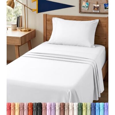 Utopia Bedding Prześcieradła w rozmiarze Twin XL – 3 sztuki pościeli – szczotkowana mikrofibra, odporne na kurczenie się i blaknięcie, łatwe w pielęgnacji, rozmiar Twin XL, bardzo długie, białe Utopia Bedding Prześcieradła w rozmiarze Twin XL – 3 sztuki pościeli – szczotkowana mikrofibra, odporne na kurczenie się i blaknięcie, łatwe w pielęgnacji, rozmiar Twin XL, bardzo długie, białe