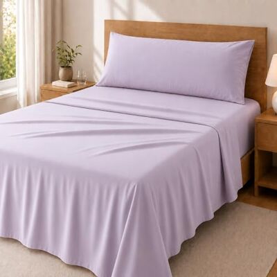 Degrees home Premium Komplet pościeli 105 x 190 cm, 3-częściowy, prześcieradło płaskie dla 1 osoby, prześcieradło z gumką 105 x 190 cm, poszewka na poduszkę 105 x 45 cm, miękki i wytrzymały poliester Degrees home Premium Komplet pościeli 105 x 190 cm, 3-częściowy, prześcieradło płaskie dla 1 osoby, prześcieradło z gumką 105 x 190 cm, poszewka na poduszkę 105 x 45 cm, miękki i wytrzymały poliester