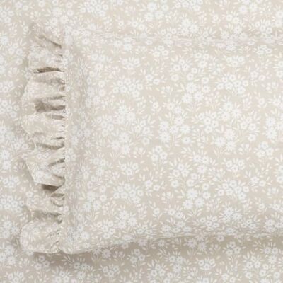Lush Decor Garden of Flowers Ruffle 6-częściowy zestaw prześcieradeł, King, neutralny Lush Decor Garden of Flowers Ruffle 6-częściowy zestaw prześcieradeł, King, neutralny