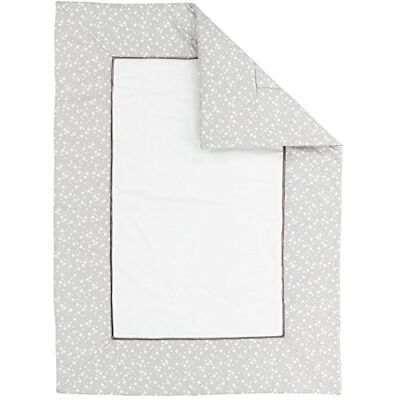 babybay koc do raczkowania 135 x 100 cm, perłowa szara gwiazda biała, wielokolorowy, jeden rozmiar babybay koc do raczkowania 135 x 100 cm, perłowa szara gwiazda biała, wielokolorowy, jeden rozmiar
