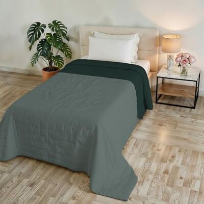 Italian Bed Linen Kołdra letnia GOLIA, wyprodukowana we Włoszech, 100% poliester dwustronna narzuta z efektem wody lekki koc z wypełnieniem 65 g łóżko pojedyncze 170 x 250 cm SZAŁWIA/OTTANIUM Italian Bed Linen Kołdra letnia GOLIA, wyprodukowana we Włoszech, 100% poliester dwustronna narzuta z efektem wody lekki koc z wypełnieniem 65 g łóżko pojedyncze 170 x 250 cm SZAŁWIA/OTTANIUM