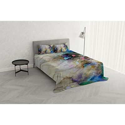 Italian Bed Linen KIO622 komplet pościeli Queen size, 100% mikrofibra wyprodukowana we Włoszech komplet pościeli wierzchniej 250 x 280 cm + 2 poszewki na poduszki 50 x 80 cm z wewnętrznym wykończeniem Druk cyfrowy Italian Bed Linen KIO622 komplet pościeli Queen size, 100% mikrofibra wyprodukowana we Włoszech komplet pościeli wierzchniej 250 x 280 cm + 2 poszewki na poduszki 50 x 80 cm z wewnętrznym wykończeniem Druk cyfrowy