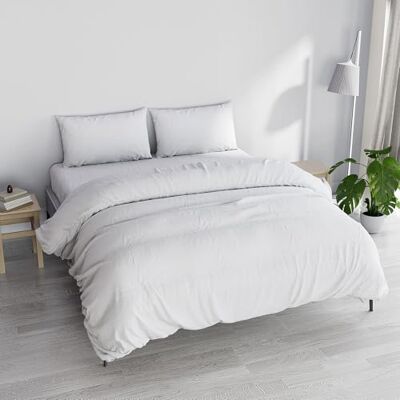 Italian Bed Linen Poszwa na kołdrę Natural Color Doubleface, biała/biała, podwójna Italian Bed Linen Poszwa na kołdrę Natural Color Doubleface, biała/biała, podwójna