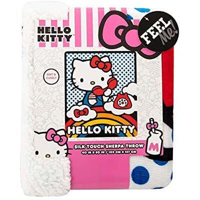 Northwest Hello Kitty Silk Touch Sherpa, narzuta, 101 x 127 cm, na telefon Northwest Hello Kitty Silk Touch Sherpa, narzuta, 101 x 127 cm, na telefon