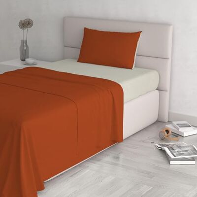 Italian Bed Linen 100% bawełna naturalny kolor, ziemia/śmietana, pojedynczy Italian Bed Linen 100% bawełna naturalny kolor, ziemia/śmietana, pojedynczy