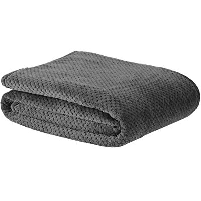 Sleepdown Luksusowy koc z polaru waflowego, narzuta na sofę, super miękka, ciepła, przytulna, o strukturze plastra miodu, narzuta na łóżko 150 cm x 200 cm, 5056242828761 Sleepdown Luksusowy koc z polaru waflowego, narzuta na sofę, super miękka, ciepła, przytulna, o strukturze plastra miodu, narzuta na łóżko 150 cm x 200 cm, 5056242828761