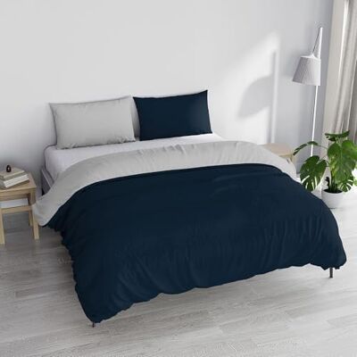 Italian Bed Linen MB HOME ITALY Zestaw pościeli MB Home Supreme, ciemnoniebieski/jasnoszary, podwójne łóżko Italian Bed Linen MB HOME ITALY Zestaw pościeli MB Home Supreme, ciemnoniebieski/jasnoszary, podwójne łóżko