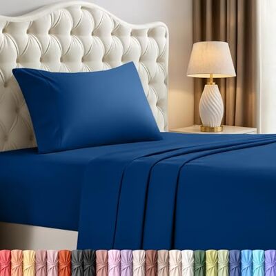 Utopia Bedding zestaw pościeli twin – 3-częściowy komplet pościeli na łóżko twin, miękka i przewiewna mikrofibra, niebieski (Dusk Blue) Utopia Bedding zestaw pościeli twin – 3-częściowy komplet pościeli na łóżko twin, miękka i przewiewna mikrofibra, niebieski (Dusk Blue)