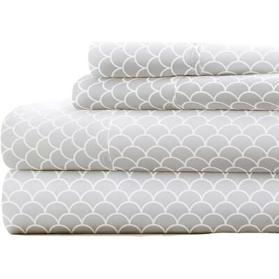 Linen Market - Queen - Szare Muszle - Bed Sheet Set Linen Market - Queen - Szare Muszle - Bed Sheet Set