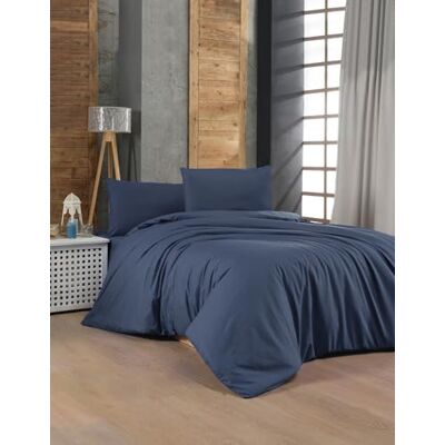 Nuit Des Rêves Premium Ranforce Double zestaw poszewek na kołdrę, ciemnoniebieski, 200 x 200 cm, 100% bawełna, 155 wątków, w zestawie 2 poszewki na poduszki, można prać w pralce, eleganckie wzornictwo Nuit Des Rêves Premium Ranforce Double zestaw poszewek na kołdrę, ciemnoniebieski, 200 x 200 cm, 100% bawełna, 155 wątków, w zestawie 2 poszewki na poduszki, można prać w pralce, eleganckie wzornictwo