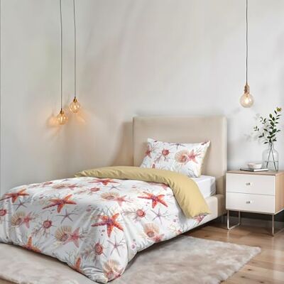 Italian Bed Linen Fantasy poszwa na kołdrę, Starfish, pojedyncza Italian Bed Linen Fantasy poszwa na kołdrę, Starfish, pojedyncza