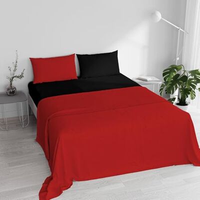 Italian Bed Linen Komplet pościeli Natural Color, Czerwony/Czarny, Podwójny Italian Bed Linen Komplet pościeli Natural Color, Czerwony/Czarny, Podwójny