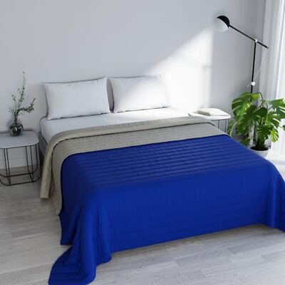 Italian Bed Linen MB HOME ITALY Elegant" letnia kołdra, królewski/jasnoszary, 260 x 270 cm Italian Bed Linen MB HOME ITALY Elegant" letnia kołdra, królewski/jasnoszary, 260 x 270 cm