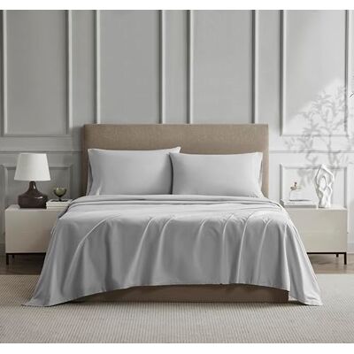 Linen Closet Perkal bawełna jasnoszary podwójny zestaw prześcieradeł 3-częściowy zestaw Linen Closet Perkal bawełna jasnoszary podwójny zestaw prześcieradeł 3-częściowy zestaw