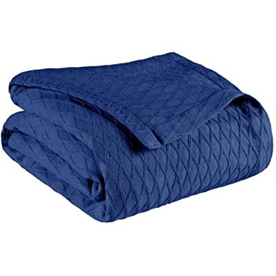 Superior Diamond Weave, 100% bawełniana poszewka na koc domowy, podwójny, niebieski (Merritt Blue) Superior Diamond Weave, 100% bawełniana poszewka na koc domowy, podwójny, niebieski (Merritt Blue)